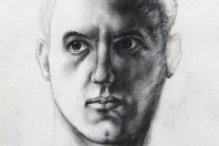 Me & Stretch Hybrid / 2004 / charcoal on paper / 11x14"